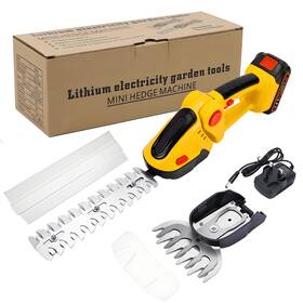 Irosiy 707254483411 24v Cordless 2-in-1 Hedge Trimmer - High Power Long-lasting Battery And Charger