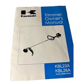 Kbl23a Kbl26a Kawasaki Trimmer Owners Manual Model And