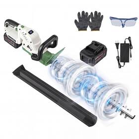 Kinwarmth L5578 21v Cordless Hedge Trimmer Handheld Grass Shrub Bush Cutter With Dual
