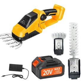 Llj20v-s10 Kitesder Cordless Shear And Shrubber Trimmer Gardening Tools Kit With Battery 2h Working