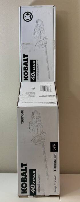 2601646 Kobalt 40v 24 Inch Cordless Hedge Trimmer - Tool Only No Battery New In Box