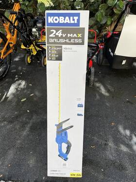 Kht2024a-03 Kobalt 692042010637 New 24v Max Cordless Hedge Trimmer Kit With Battery And Charger #kht2024a-03