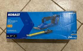 Kht224a-03 Kobalt 24v 2-in-1 Bush And Hedge Cordless Trimmer With Battery Charger