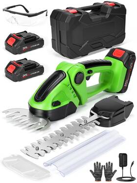 Lap66t1210llj3 Laapee Electric Hedge Trimmer Cordless 2-in-1 2000rpm Handheld Shears Grass Cu