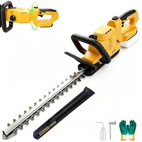 Laryictu 653998535643 Electric Hedge Trimmer Cordless 22-inch Battery Powered Brushle