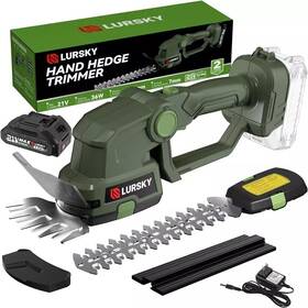 Lursky Inc. 313113423445 Cordless Hedge Trimmer- Garden Maintenance Kit 21v Including Battery And Charger