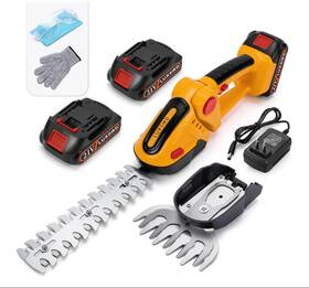 Lb-ht001-y-us Luxbird 2-in-1 Mini Hedge Trimmer Cordless Light Handheld Grass Electric Shrub