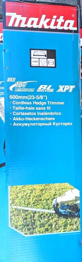 Duh606z Makita 18v Volt Xpt Brushless Cordless Hedge Trimmer 23 5/8 Inch New In Box