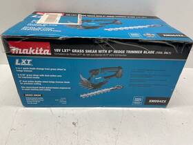 P03043201 Makita Xmuo4zx 18v Lxt Grass Shears With 8 Inch Hedge Trimmer Blade. Iob