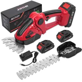 M004 Mdbt Cordless Electric Mini Hedge Trimmer 2 In 1 Brush Grass Cutter Shears For Garden