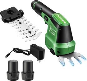 Mekipow 8400y 2-in-1 Cordless Handheld Grass Trimmer And Mini Hedge Kit