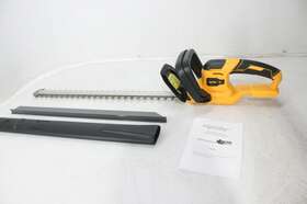 611684 Mellif Mfht20 Cordless Hedge Trimmer W 22 Inch Dual Action Blade Black Yellow