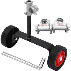 Mian Mu 619801 Universal String Trimmer Wheel Attachment Fits 26mm And 28mm Black