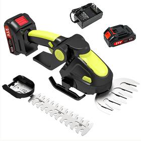 Milbopax L-mht-0001 2-in-1 Small Hedge Trimmer Cordless 21v Power Handheld Grass With 2