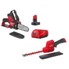 2533-20-2527-21 Milwaukee Hedge Trimmer 12v Li-ion Brushless Cordless With Hatchet Pruning Saw