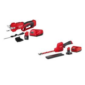 2534-21-2533-21 Milwaukee Hedge Trimmers 12v Brushless Cordless Pruner With Charger