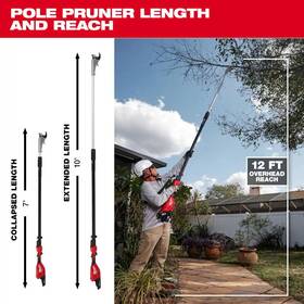 3008-21 Milwaukee M18 Brushless 18-volt Lithium-ion Cordless Telescoping Pole