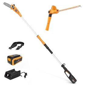 Mwpzh4000 Mowox Power 40v Pole Hedge Trimmer Cordless 500mm Telescopic Range 9