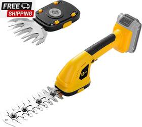 Dw-10 Ohyes Cordless Hedge Trimmer Compatible With Dewalt 20v Max Battery 2 In 1 Grass
