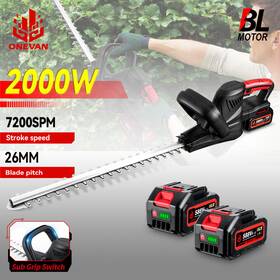 005226 Onevan Electric Hedge Trimmer Cordless Brushless Power With Battery 20 Inch
