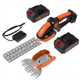 Padpure 21v-llj-cs 2dc 2 In 1 Cordless Hedge Grass Trimmer 55w Electric Small Handheld Bush Trimmer