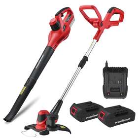 Ps76115a-hw Powersmart 20v Lithium-ion Cordless String Trimmer/edger And Blower