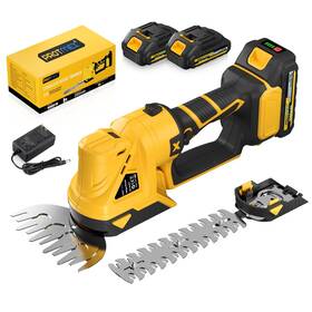 Ht2025-r Protmex Cordless Hedge Trimmer 21v Electric 2 In 1 Handheld Grass She