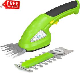 Pslhtm25.6 Pyle Cordless Handheld Grass Trimmers - Portable Lightweight Electric Hedge Shru