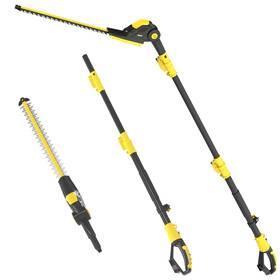 Qiushui 1701203 Pole Hedge Trimmer Cordless Compatible With Dewalt 20v Max Battery 16 Inch Dual-