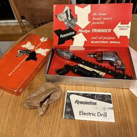 149dl Remington Dl149 Antique Drill And Hedge Trimmer Kit By Model Nos In Original Box