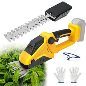 Ht001yellow Rexlelxb Cordless Hedge Trimmer Suitable For Dewalt 20v Max Battery 2 In 1 Electric H