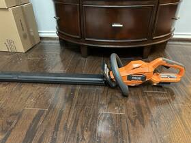 Ridgid 445039991982 18v Brushless Cordless Battery 22 Inch Hedge Trimmer Tool Only