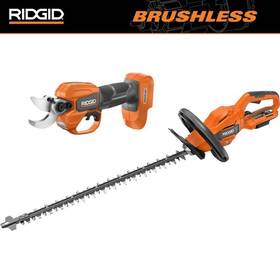 R01401b-pnr Ridgid Hedge Trimmers 22 Inch 18-volt Brushless Cordless Pruning Shears Tool Only