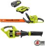 Ry40610a-40403 Ryobi Hedge Trimmer Jet Fan Blower Cordless Battery 0046396027078