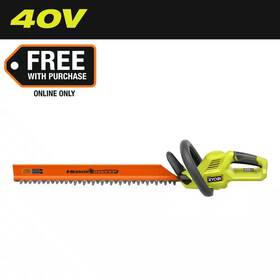 Ryobi 705353243912 40v 24 Inch Cordless Battery Hedge Trimmer Tool Only