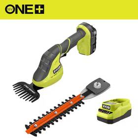 Ryobi 711182001890 One 18v Cordless Grass Shear And Shrubber Trimmer With 2.0 Ah Battery Charg