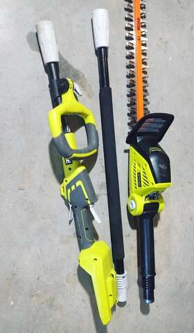 Ry40060vnm Ryobi 18in 40v Cordless Pole Hedge Trimmer Tool Only 316186001 Used