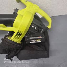Ryobi Ry40405btl Cordless Leaf Mulcher With Battery