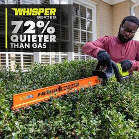 Ry40660 Ryobi Hedge Trimmer 40v Hp Brushless Whisper Series With 2.0 Ah Battery Charger