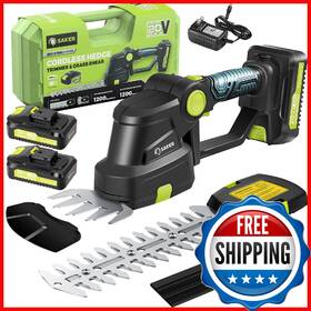 Saker B0c4glrsb1 20v Cordless Hedge Trimmer Electric Grass Shears Handheld Garden W