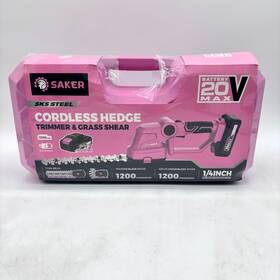 X003wdfa4j Saker Sk5 Steel 20v Cordless Rechargeable Battery Hedge Trimmer And Grass Shear