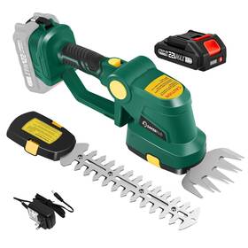 Ec88511-x50028-17-us Sakerplus Rechargeable 2-in-1 Hedge And Grass Trimmer 22v Lightweight Cordless Shrub C
