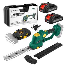 X004jljpkd Sakerplus Hedge Trimmer Cordless 22v Grass Shears Electric Shrub Handheld