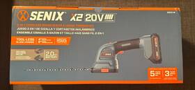 Senix Gsx2-m Cordless Grass Shear And Hedge Trimmer Kit W Battery Charger