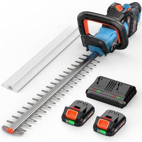Senix Htx2-m3 40v Max 24-inch Cordless Hedge Trimmer With 2 Batteries And Dual-port Charger