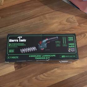 Jb10004 Sierra Tools Cordless Landscape Trimmer Kit 3.7 2000mah With 2blades Hedge And Lawn