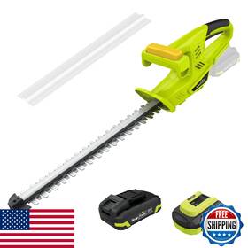 Snapfresh B0gf22g2nv 20v Cordless Hedge Trimmer 18 Inch Electric With Dual-actio