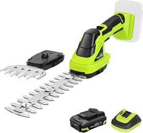 Snapfresh Officia 445052978953 20v Hedge Trimmer Cordless 2 In 1 8.67 Inch Electric Shrub And 4