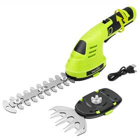 Sp2061 Snapfresh Hedge Trimmer Cordless Grass Shear 2 In 1 8v Electric Clipper And Hedg