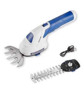 Hdcgs-01 Socoho Aid Cordless Hedge Trimmer Grass Shear - 2 In 1 Handheld 7.2v Electric Shrubbery